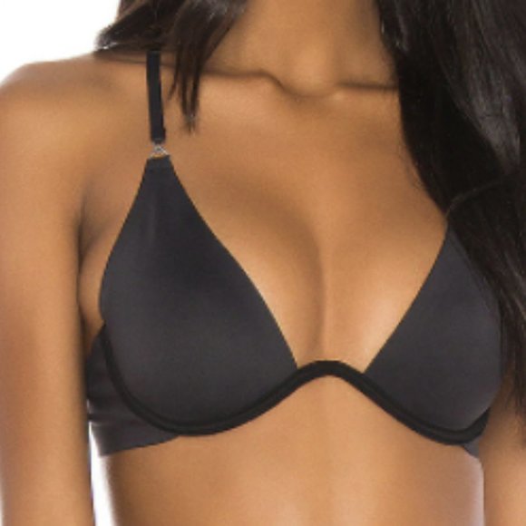 Free People Other - NWT Free People Ari Plunge Underwire Bra Black